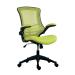 Jemini Marlos Mesh Back Chair with Folding Arms Green KF77786 KF77786