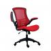 Jemini Jaya Mesh Back Chair with Folding Arms 680x670x1070mm Red KF77788 KF77788