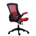 Jemini Jaya Mesh Back Chair with Folding Arms 680x670x1070mm Red KF77788 KF77788