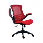 Jemini Jaya Mesh Back Chair with Folding Arms 680x670x1070mm Red KF77788 KF77788