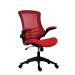 Jemini Marlos Mesh Back Chair with Folding Arms Red KF77788 KF77788