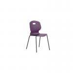 Titan Arc Four Leg Classroom Chair Size 5 Grape KF77792 KF77792