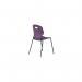 Titan Arc Four Leg Classroom Chair Size 5 Grape KF77792 KF77792