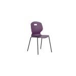 Titan Arc Four Leg Classroom Chair Size 5 Grape KF77792 KF77792