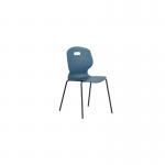 Titan Arc Four Leg Classroom Chair Size 5 Steel Blue KF77795 KF77795