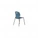 Titan Arc Four Leg Classroom Chair Size 5 Steel Blue KF77795 KF77795