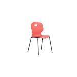 Titan Arc Four Leg Classroom Chair Size 6 Coral KF77797 KF77797