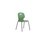 Titan Arc Four Leg Classroom Chair Size 6 Forest KF77798 KF77798