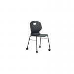 Titan Arc Mobile Four Leg Chair Size 6 Anthracite KF77831 KF77831