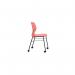 Titan Arc Mobile Four Leg Chair Size 6 Coral KF77832 KF77832