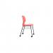 Titan Arc Mobile Four Leg Chair Size 6 Coral KF77832 KF77832