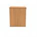 Polaris 3 Drawer Desk High Pedestal 404x600x730mm Norwegian Beech KF77874 KF77874