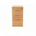 Polaris 3 Drawer Desk High Pedestal 404x600x730mm Norwegian Beech KF77874 KF77874