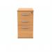 Polaris 3 Drawer Desk High Pedestal 404x600x730mm Norwegian Beech KF77874 KF77874