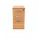 Polaris 3 Drawer Desk High Pedestal 404x800x730mm Norwegian Beech KF77878 KF77878