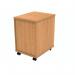 Polaris 2 Drawer Mobile Under Desk Pedestal 404x500x595mm Norwegian Beech KF77882 KF77882