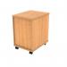 Polaris 3 Drawer Mobile Under Desk Pedestal 404x500x595mm Norwegian Beech KF77883 KF77883