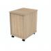 Polaris 2 Drawer Mobile Under Desk Pedestal 404x500x595mm Canadian Oak KF77884 KF77884