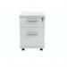 Polaris 2 Drawer Mobile Under Desk Pedestal 404x500x595mm Arctic White KF77886 KF77886