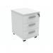 Polaris 3 Drawer Mobile Under Desk Pedestal 404x500x595mm Arctic White KF77887 KF77887