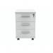 Polaris 3 Drawer Mobile Under Desk Pedestal 404x500x595mm Arctic White KF77887 KF77887
