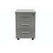 Polaris 3 Drawer Mobile Under Desk Pedestal 404x500x595mm Alaskan Grey Oak KF77889 KF77889