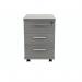 Polaris 3 Drawer Mobile Under Desk Pedestal 404x500x595mm Alaskan Grey Oak KF77889 KF77889