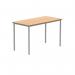 Polaris Rectangular Multipurpose Table 1200x600x730mm Norwegian BeechSilver KF77890 KF77890