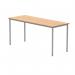 Polaris Rectangular Multipurpose Table 1600x600x730mm Norwegian BeechSilver KF77891 KF77891