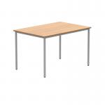 Polaris Rectangular Multipurpose Table 1200x800x730mm Norwegian Beech/Silver KF77892 KF77892