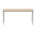 Polaris Rectangular Multipurpose Table 1600x600x730mm Canadian OakSilver KF77895 KF77895