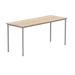 Polaris Rectangular Multipurpose Table 1660x90x680mm Canadian Oak/Silver KF77895 KF77895