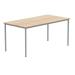 Polaris Rectangular Multipurpose Table 1680x90x880mm Canadian Oak/Silver KF77897 KF77897