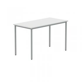 VOW Polaris Rectangular Multipurpose Table 1200x600x730mm Arctic WhiteSilver KF77898 KF77898