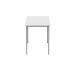 Polaris Rectangular Multipurpose Table 1200x600x730mm Arctic WhiteSilver KF77898 KF77898