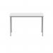 Polaris Rectangular Multipurpose Table 1200x600x730mm Arctic WhiteSilver KF77898 KF77898