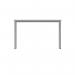 Polaris Rectangular Multipurpose Table 1200x600x730mm Arctic WhiteSilver KF77898 KF77898