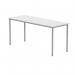 Polaris Rectangular Multipurpose Table 1600x600x730mm Arctic White/Silver KF77899 KF77899