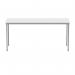 Polaris Rectangular Multipurpose Table 1600x600x730mm Arctic White/Silver KF77899 KF77899