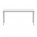 Polaris Rectangular Multipurpose Table 1600x600x730mm Arctic WhiteSilver KF77899 KF77899