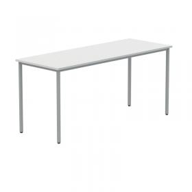 VOW Polaris Rectangular Multipurpose Table 1600x600x730mm Arctic WhiteSilver KF77899 KF77899