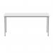 Polaris Rectangular Multipurpose Table 1600x600x730mm Arctic WhiteSilver KF77899 KF77899