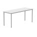 Polaris Rectangular Multipurpose Table 1660x90x680mm Arctic White/Silver KF77899 KF77899