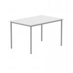 Polaris Rectangular Multipurpose Table 1200x800x730mm Arctic White/Silver KF77900 KF77900