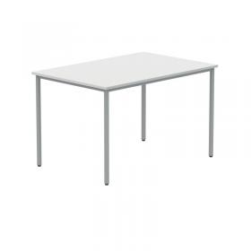 VOW Polaris Rectangular Multipurpose Table 1200x800x730mm Arctic WhiteSilver KF77900 KF77900
