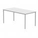 Polaris Rectangular Multipurpose Table 1600x800x730mm Arctic White/Silver KF77901 KF77901