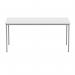 Polaris Rectangular Multipurpose Table 1600x800x730mm Arctic WhiteSilver KF77901 KF77901