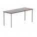 Polaris Rectangular Multipurpose Table 1600x600x730mm Alaskan Grey Oak/Silver KF77903 KF77903