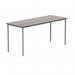 Polaris Rectangular Multipurpose Table 1600x600x730mm Alaskan Grey OakSilver KF77903 KF77903