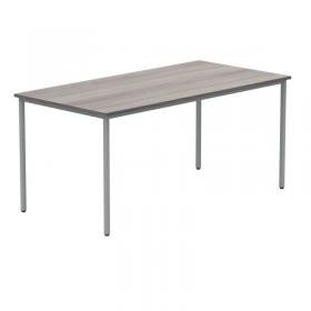 Polaris Rectangular Multipurpose Table 1600x800x730mm Alaskan Grey OakSilver KF77905 KF77905